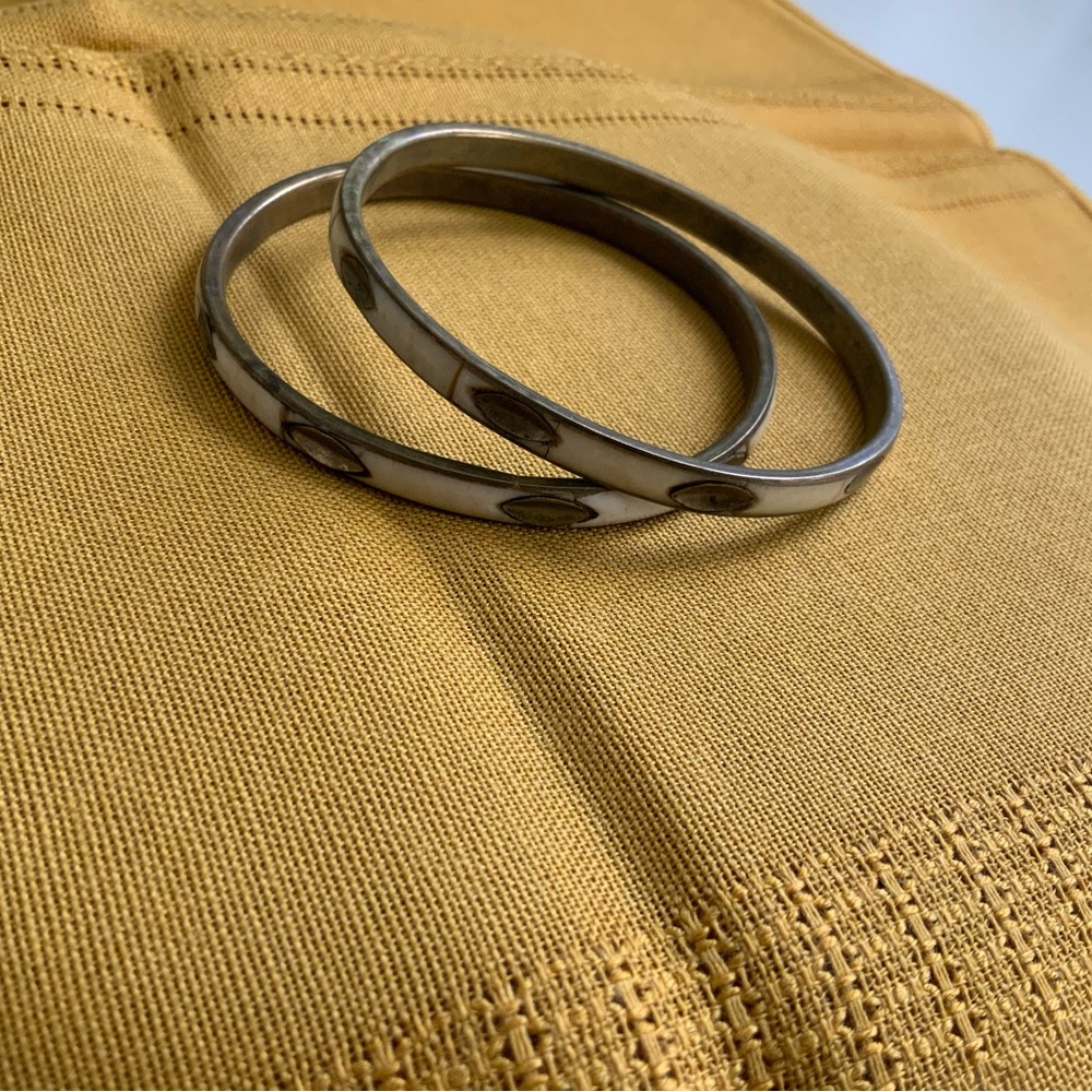 Brass Bangles Vintage Retro 1970s Average Size